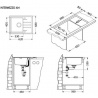 Alveus INTERMEZZO 30 GRANITAL ARCTIC -G11 620X 80X200  algranit