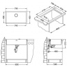 Alveus QUADRIX MONARCH 60 GOLD 740x400x200 