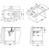 ALVEUS GLASSIX UP 20 RAL9005-90 ( ) 860X500 .